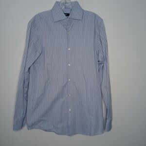 Hugo Boss blue button down shirt size 15